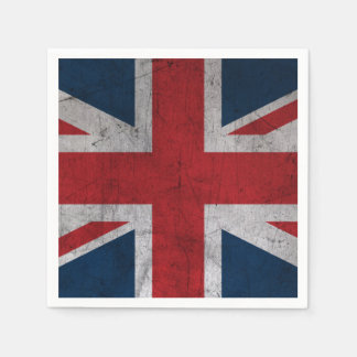 Servilleta De Papel Bandera del Reino Unido Grunge