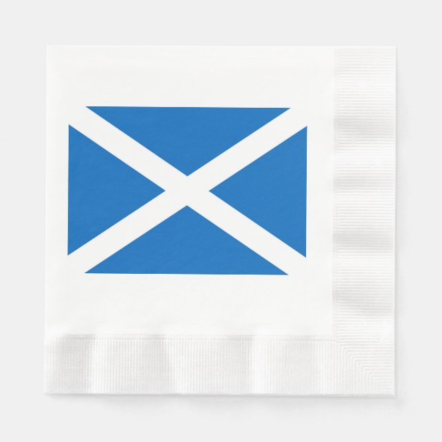 Servilleta De Papel Bandera escocesa Saltire (Anverso)