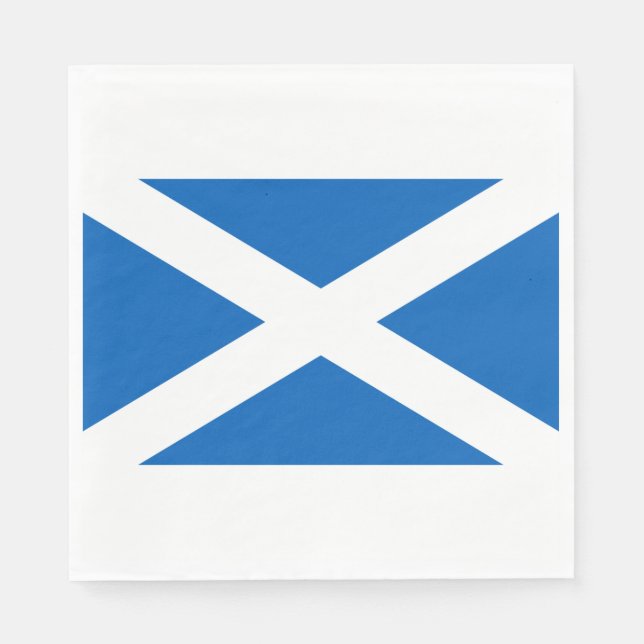 Servilleta De Papel Bandera escocesa (Saltire) (Bandera escocesa) (Anverso)