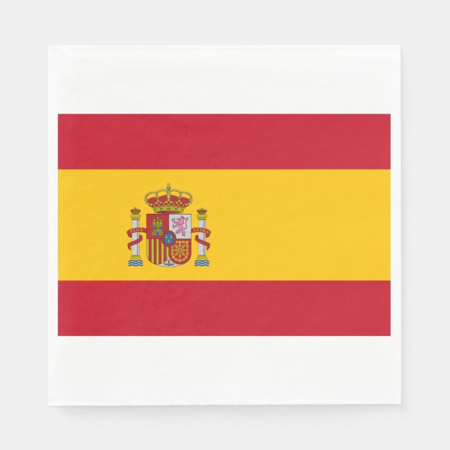 Servilleta De Papel Bandera española (España) (Anverso)