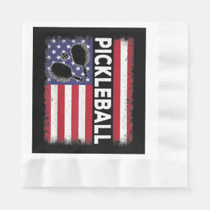 Servilleta De Papel Bandera estadounidense de baloncesto divertida Lov