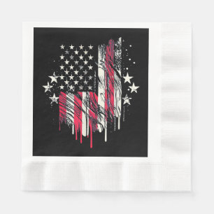 Servilleta De Papel Bandera estadounidense miente a los Estados Unidos