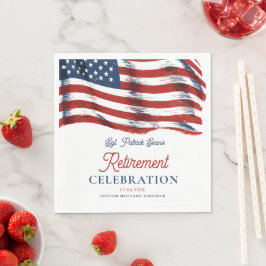 Servilleta De Papel Bandera estadounidense moderna 4 de julio: Jubilac