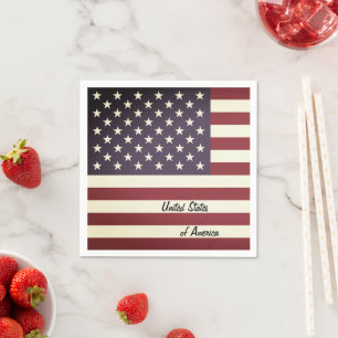 Servilleta De Papel Bandera estadounidense y fiesta estadounidense/hin