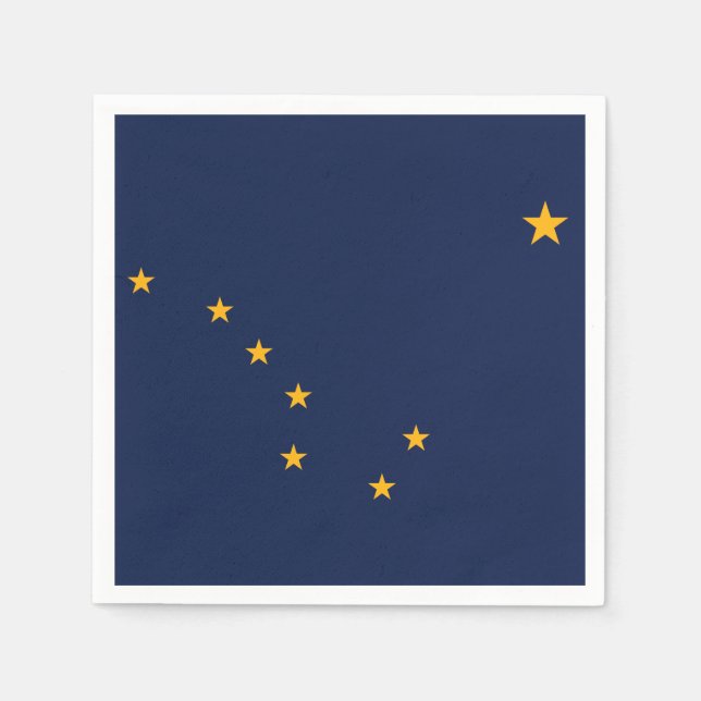 Servilleta De Papel Bandera estatal de Alaska (Anverso)