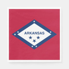 Servilleta De Papel Bandera Estatal de Arkansas