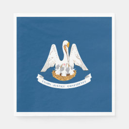 Servilleta De Papel Bandera Estatal de Luisiana