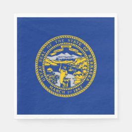 Servilleta De Papel Bandera Estatal de Nebraska
