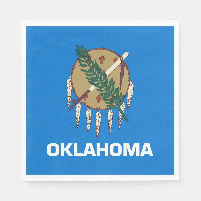 Servilleta De Papel Bandera estatal de Oklahoma (Anverso)