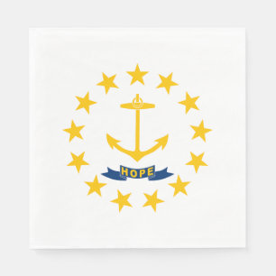 Servilleta De Papel Bandera estatal de Rhode Island