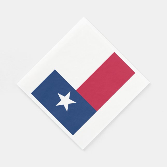 Servilleta De Papel Bandera Estatal de Texas (Esquina)