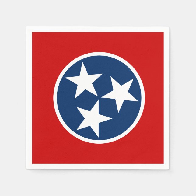 Servilleta De Papel Bandera Estatal Tennessee (Anverso)