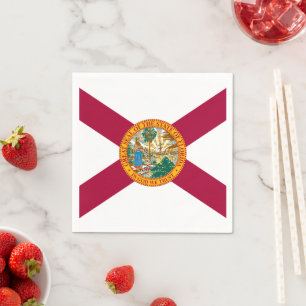 Servilleta De Papel Bandera floridana, Bandera de Florida