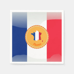 Servilleta De Papel Bandera francesa
