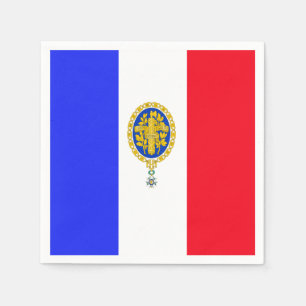 Servilleta De Papel Bandera francesa Emblem