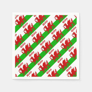 Servilleta De Papel Bandera galesa Gales