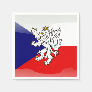 Servilleta De Papel Bandera glamurosa de la República Checa