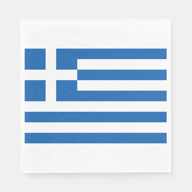 Servilleta De Papel Bandera griega (Grecia) (Anverso)