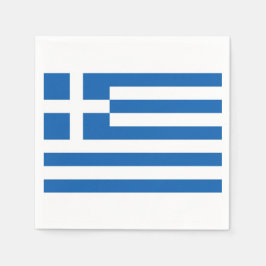 Servilleta De Papel Bandera griega Grecia Libro blanco azul