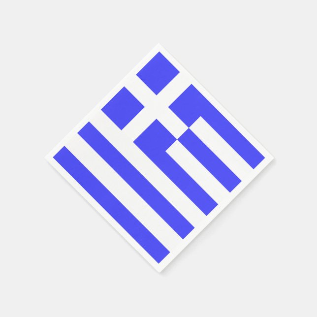 Servilleta De Papel Bandera griega total (Borde)