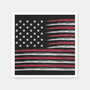Servilleta De Papel Bandera Grunge de Estados Unidos
