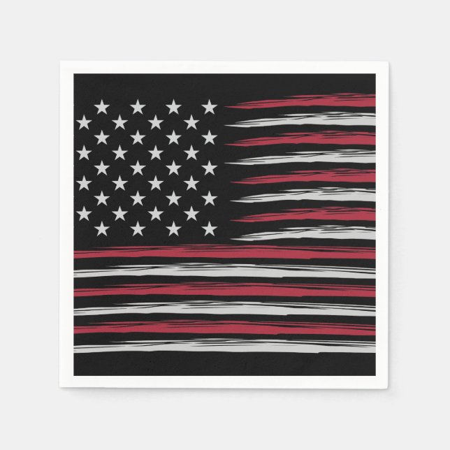 Servilleta De Papel Bandera Grunge de Estados Unidos (Anverso)