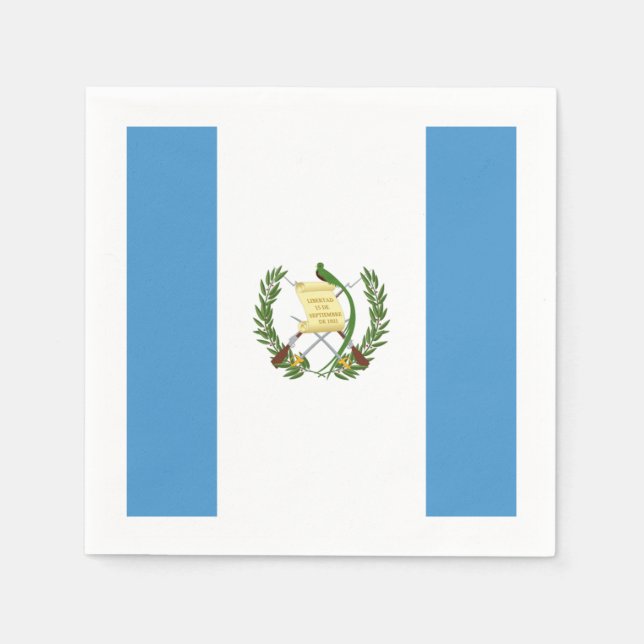 Servilleta De Papel Bandera: Guatemala (Anverso)
