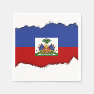 Servilleta De Papel Bandera haitiana clásica