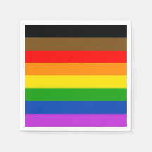 Bandera inclusiva del orgullo LGBTQ personalizado