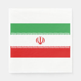Servilleta De Papel Bandera iraní (Irán) (persa)