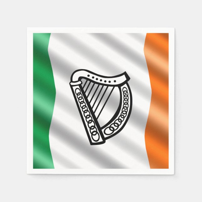 Servilleta De Papel Bandera irlandesa (Anverso)