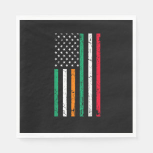 Servilleta De Papel Bandera irlandesa norteamericana Irlanda Italia ST