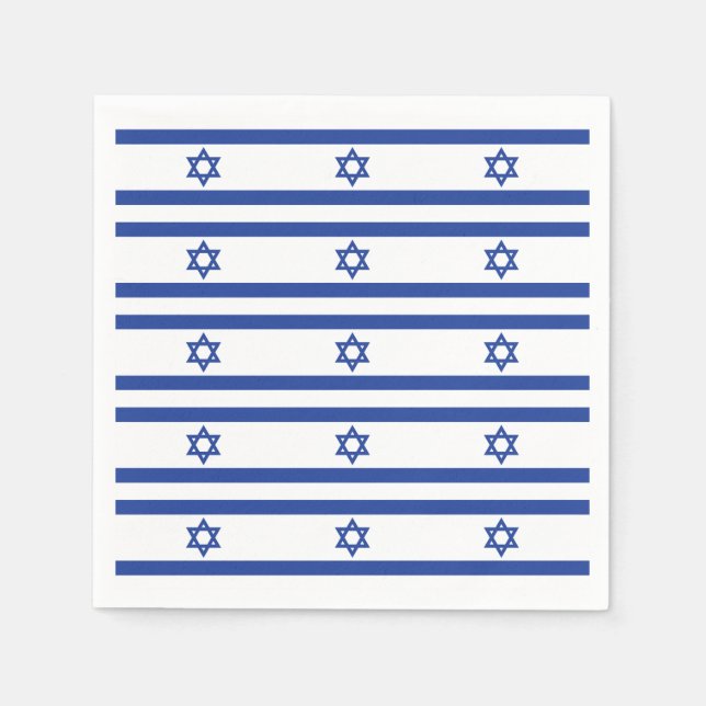 Servilleta De Papel bandera israelí (Anverso)