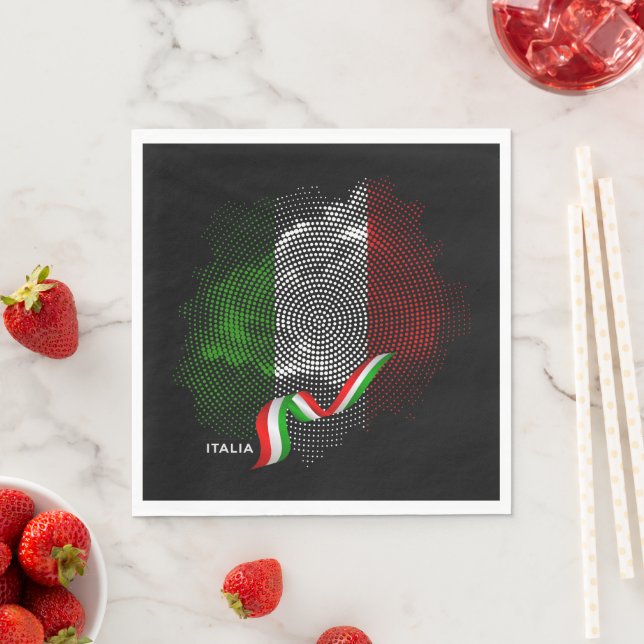 Servilleta De Papel bandera italiana (In situ)