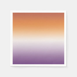 Servilleta De Papel Bandera lesbiana sutil de Fiesta sapfática