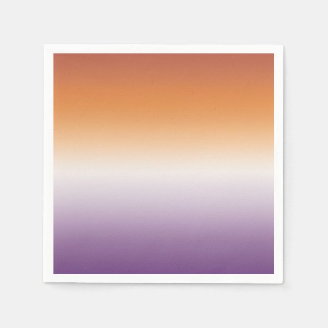 Servilleta De Papel Bandera lesbiana sutil de Fiesta sapfática (Anverso)