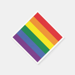 Servilleta De Papel Bandera LGBT del arcoiris del orgullo gay