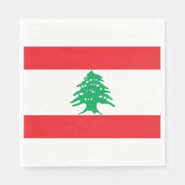 Servilleta De Papel Bandera libanesa (Bandera del Líbano)