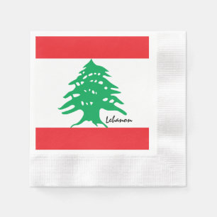 Servilleta De Papel Bandera libanesa y Medio Oriente - Hinchas del Líb