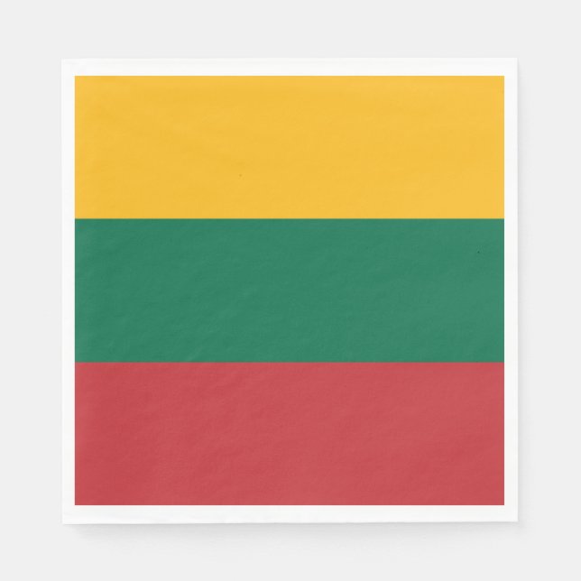 Servilleta De Papel Bandera lituana (Anverso)