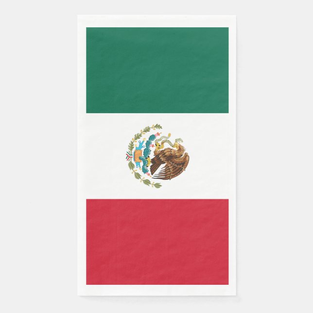Servilleta De Papel Bandera mexicana - Bandera de México (Anverso)