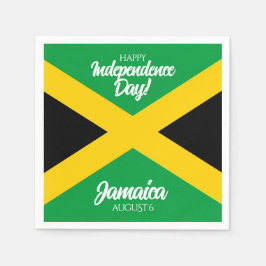Servilleta De Papel Bandera nacional de Jamaica por el Día de la Indep