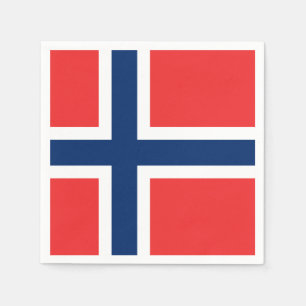 Servilleta De Papel Bandera noruega