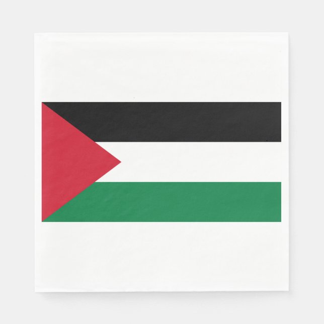 Servilleta De Papel Bandera palestina (Palestina) (Anverso)