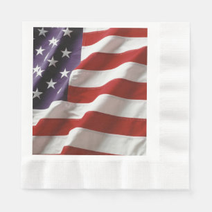Servilleta De Papel Bandera Patriótica Americana