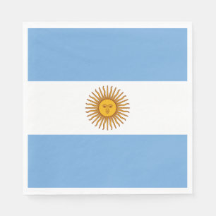 Servilleta De Papel Bandera Patriótica Argentina