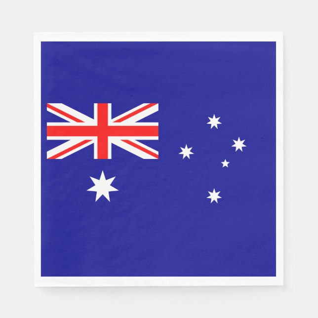 Servilleta De Papel Bandera patriótica australiana (Anverso)