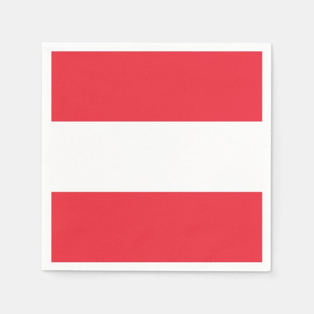 Servilleta De Papel Bandera patriótica austríaca (Anverso)