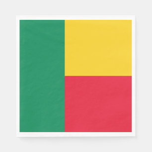 Servilleta De Papel Bandera patriótica de Benín