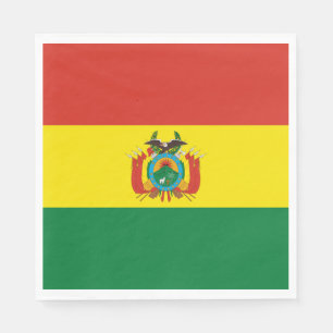 Servilleta De Papel Bandera Patriótica de Bolivia